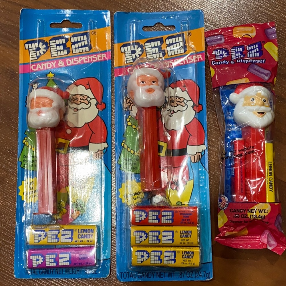 Pez 3 set Santa. All new, original package
